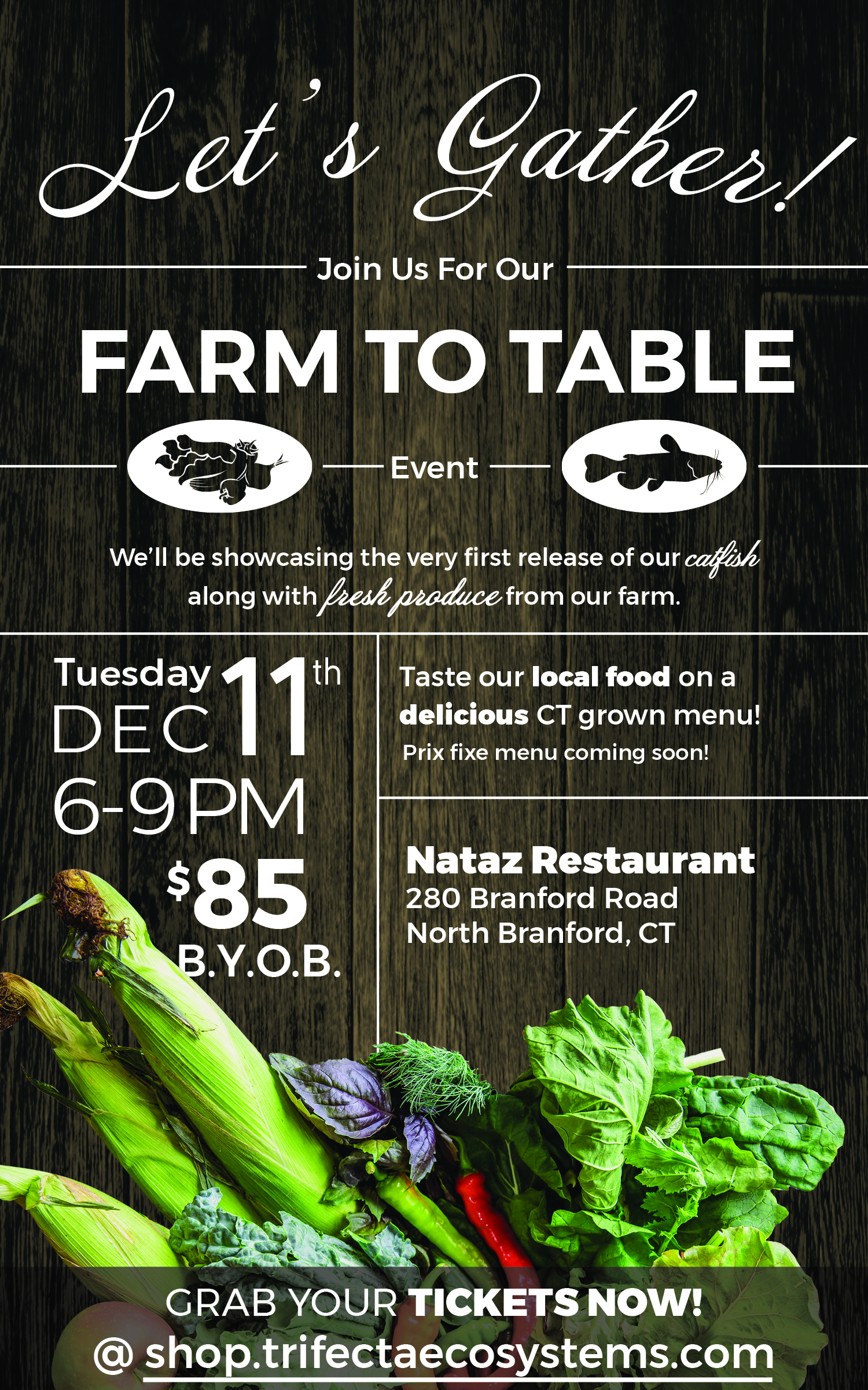 Invitation created for potluck dinner